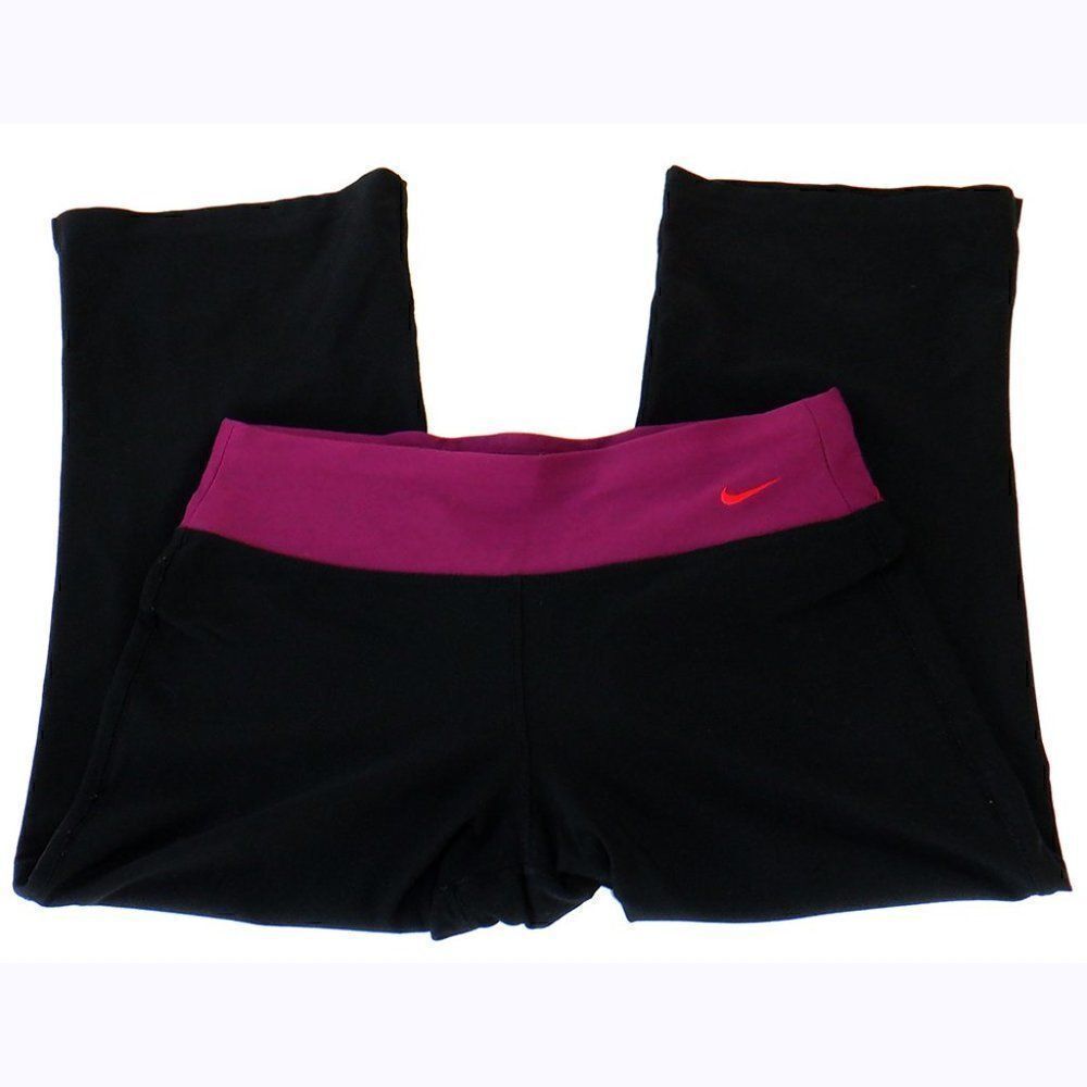 Nike maroon band cropped sweatpants